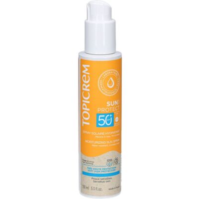 Topicrem Spray Solaire Hydratant SPF 50+ 150 ml - Publicité Topicrem Spray Solaire Hydratant SPF 50+ 150 ml - Publicité