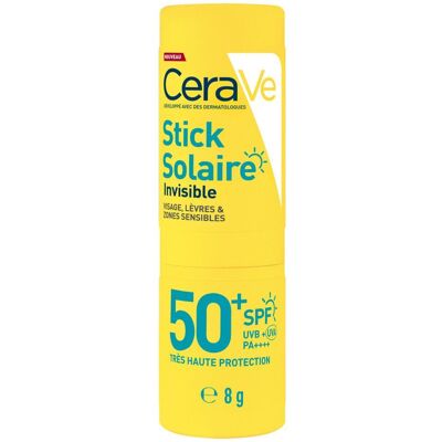CeraVe Stick Solaire Invisible SPF50+ Stick(S) 8 g - Publicité CeraVe Stick Solaire Invisible SPF50+ Stick(S) 8 g - Publicité