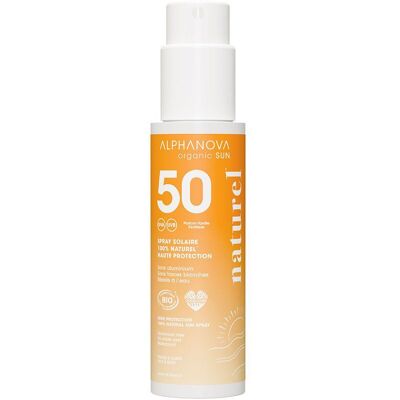 Alphanova Spray solaire minéral SPF 50 Crème Protection Solaire 100 g - Publicité Alphanova Spray solaire minéral SPF 50 Crème Protection Solaire 100 g - Publicité