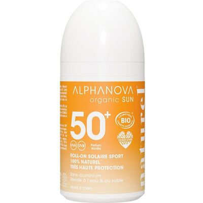 PDM to be maintained Alphanova Roll-On Solaire Sport SPF50+ Rouleau 50 g - Publicité PDM to be maintained Alphanova Roll-On Solaire Sport SPF50+ Rouleau 50 g - Publicité