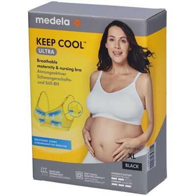cm_main_brand_2276 medela Keep Cool™ Soutien-gorge de grossesse et d'allaitement ultra confortable noir, taille XL Bustier 1 pc(s) - Publicité cm_main_brand_2276 medela Keep Cool™ Soutien-gorge de grossesse et d'allaitement ultra confortable noir, taille XL Bustier 1 pc(s) - Publicité
