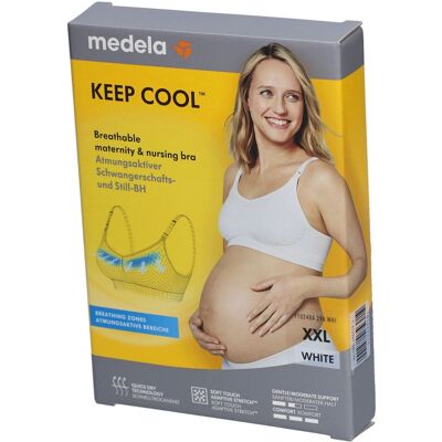 cm_main_brand_2276 medela Keep Cool™ Soutien-gorge de grossesse et d'allaitement blanc, taille XXL Bustier 1 pc(s) - Publicité cm_main_brand_2276 medela Keep Cool™ Soutien-gorge de grossesse et d'allaitement blanc, taille XXL Bustier 1 pc(s) - Publicité
