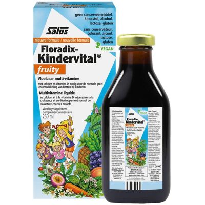 Salus Floradix Kindervital Enfants Fruity Solution(S) 250 ml - Publicité Salus Floradix Kindervital Enfants Fruity Solution(S) 250 ml - Publicité