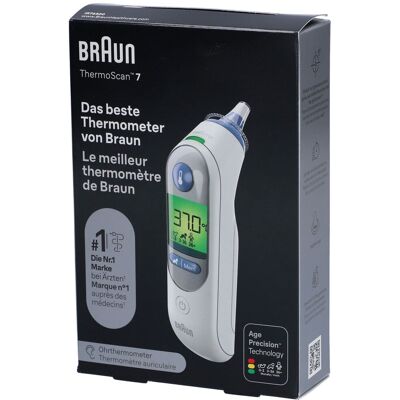 Braun ThermoScan® 7 IRT6520 Thermomètre 1 pc(s) - Publicité Braun ThermoScan® 7 IRT6520 Thermomètre 1 pc(s) - Publicité