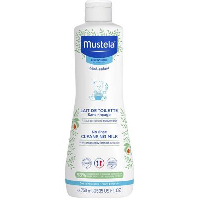 Mustela Lait de Toilette sans Rinçage 750 ml - Publicité Mustela Lait de Toilette sans Rinçage 750 ml - Publicité