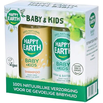 PDM to be maintained Happy Earth Baby & Kids Starter Pack 2x100ml Gel(S) 2x100 ml - Publicité PDM to be maintained Happy Earth Baby & Kids Starter Pack 2x100ml Gel(S) 2x100 ml - Publicité