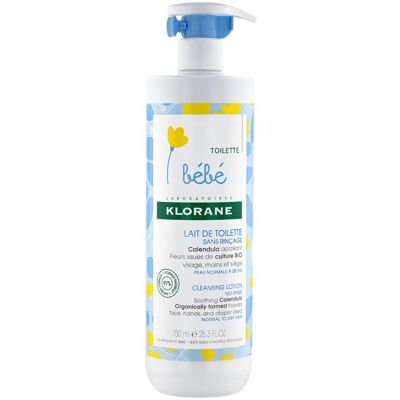 Klorane Bébé Toilette Lait de au Calendula Bio 750 ml - Publicité Klorane Bébé Toilette Lait de au Calendula Bio 750 ml - Publicité