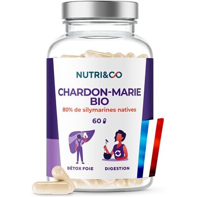 Nutri&Co Détox du Foie - Chardon-Marie & Artichaut - 60 Gélules - Publicité Nutri&Co Détox du Foie - Chardon-Marie & Artichaut - 60 Gélules - Publicité