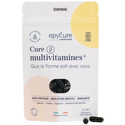 Epycure Cure Anti-Fatigue - Rhodiole, Vitamines & Minéraux - 60 Gélules - Soutient Énergie & Vitalité - Publicité Epycure Cure Anti-Fatigue - Rhodiole, Vitamines & Minéraux - 60 Gélules - Soutient Énergie & Vitalité - Publicité