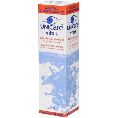 Unicare Vita+ Lenses Solution pour Lentilles Souples Fluide 250 ml - Publicité Unicare Vita+ Lenses Solution pour Lentilles Souples Fluide 250 ml - Publicité