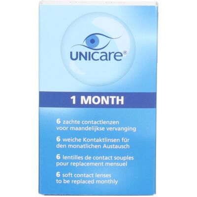 Unicare Lentilles mensuelles -6,00 De Contact 6 pc(s) - Publicité Unicare Lentilles mensuelles -6,00 De Contact 6 pc(s) - Publicité