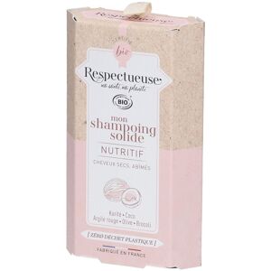 Respectueuse Mon Shampoing Solide NUTRITIF Bio Shampooing 75 g - Publicité Respectueuse Mon Shampoing Solide NUTRITIF Bio Shampooing 75 g - Publicité