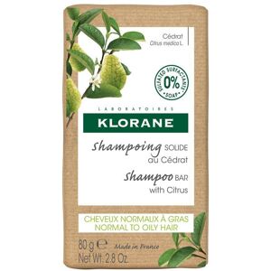 KLORANE Shampoing Solide au Cédrat — Cheveux normaux à gras Shampooing 80 g - Publicité KLORANE Shampoing Solide au Cédrat — Cheveux normaux à gras Shampooing 80 g - Publicité