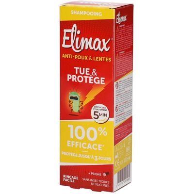 Elimax Modèle - Shampoing 2-en-1 contre les poux et les lentes - Shampoing - Publicité Elimax Modèle - Shampoing 2-en-1 contre les poux et les lentes - Shampoing - Publicité