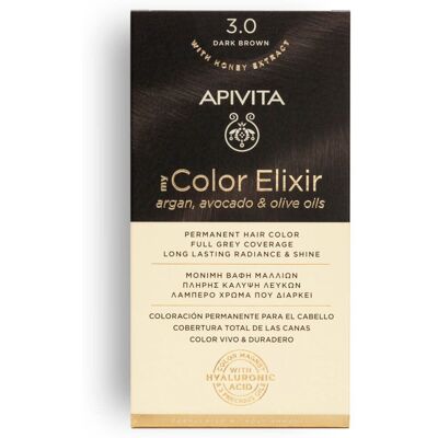 Apivita My Color Elixir Brun Foncé - Coloration Capillaire - Publicité Apivita My Color Elixir Brun Foncé - Coloration Capillaire - Publicité