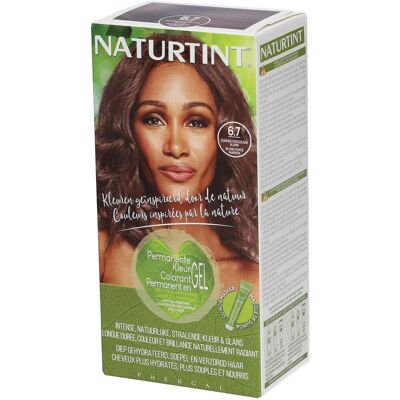 Naturtint 6.7 Blond Chocolat Foncé - Coloration Permanente - Publicité Naturtint 6.7 Blond Chocolat Foncé - Coloration Permanente - Publicité