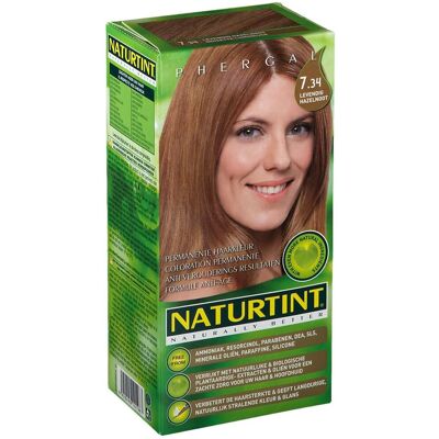 Naturtint 7.34 Noisette Lumineuse - Coloration Permanente - Publicité Naturtint 7.34 Noisette Lumineuse - Coloration Permanente - Publicité