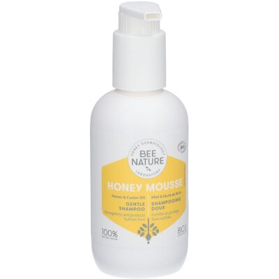 BEE NATURE Shampooing doux Honey Mousse miel & ricin 200 ml - Publicité BEE NATURE Shampooing doux Honey Mousse miel & ricin 200 ml - Publicité