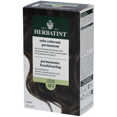 HERBATINT® Herbatint Soin Colorant Permanent 4N Châtain Teinture(S) 170 ml - Publicité HERBATINT® Herbatint Soin Colorant Permanent 4N Châtain Teinture(S) 170 ml - Publicité