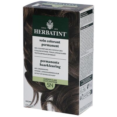 HERBATINT® Herbatint Soin Coloration Permanente 5N Châtain Clair Teinture(S) 170 ml - Publicité HERBATINT® Herbatint Soin Coloration Permanente 5N Châtain Clair Teinture(S) 170 ml - Publicité