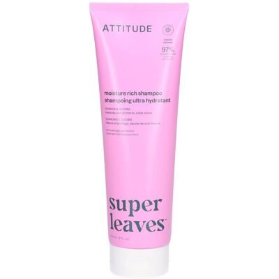 ATTITUDE Super Leaves Shampooing Hydratation Riche Quinoa et Jojoba 240 ml - Publicité ATTITUDE Super Leaves Shampooing Hydratation Riche Quinoa et Jojoba 240 ml - Publicité