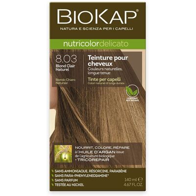Biokap Coloration 8.03 Blond Clair Naturel - Délicat - Publicité Biokap Coloration 8.03 Blond Clair Naturel - Délicat - Publicité