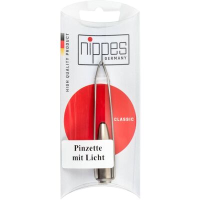Pinzette LED en acier inoxydable Nippes - Pinzette - Publicité Pinzette LED en acier inoxydable Nippes - Pinzette - Publicité