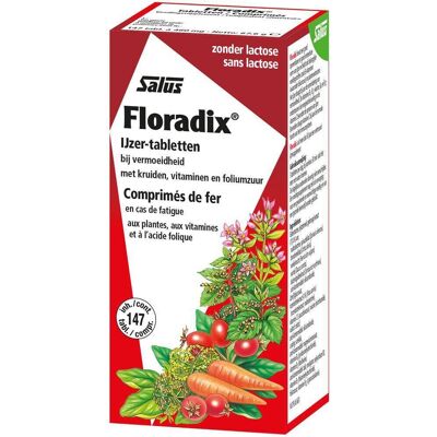 Salus Floradix Comprimés de Fer - Supplément alimentaire - Publicité Salus Floradix Comprimés de Fer - Supplément alimentaire - Publicité