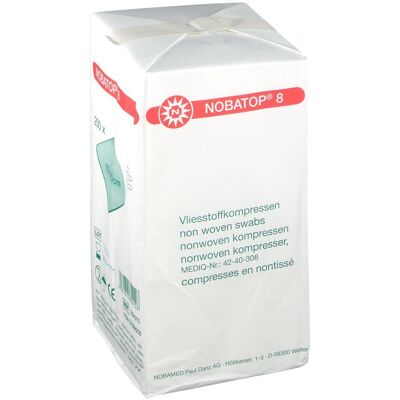 Nobatop® 8 Compresses en nontissé 10 x cm 3000 pc(s) - Publicité Nobatop® 8 Compresses en nontissé 10 x cm 3000 pc(s) - Publicité