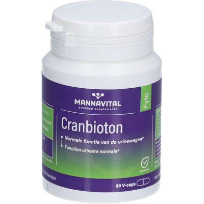 Mannavital Cranbioton - Ubiquinol, Cranberry, Hibiscus - Complément alimentaire - Publicité Mannavital Cranbioton - Ubiquinol, Cranberry, Hibiscus - Complément alimentaire - Publicité