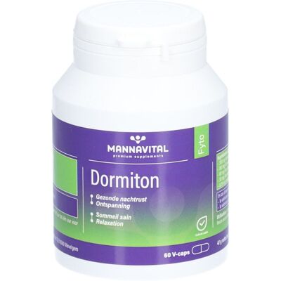 Mannavital Dormiton - Favorise un sommeil sain - 60 capsules - Publicité Mannavital Dormiton - Favorise un sommeil sain - 60 capsules - Publicité