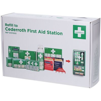 Orkla Wound Care AB Cederroth Réserve de Premiers Secours - Refill - Publicité Orkla Wound Care AB Cederroth Réserve de Premiers Secours - Refill - Publicité