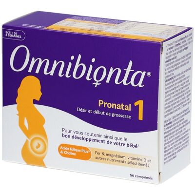 Procter & Gamble Omnibionta Pronatal 1 8 Semaines - Vitamines & Suppléments - Publicité Procter & Gamble Omnibionta Pronatal 1 8 Semaines - Vitamines & Suppléments - Publicité
