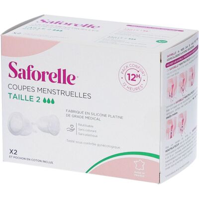 Saforelle® Coupes Mensturelles Taille 2 Accessoire(S) pc(s) - Publicité Saforelle® Coupes Mensturelles Taille 2 Accessoire(S) pc(s) - Publicité