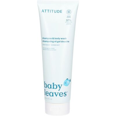 ATTITUDE Baby Leaves Shampooing et Gel Lavant 2-en-1 Bonne Nuit 240 ml - Publicité ATTITUDE Baby Leaves Shampooing et Gel Lavant 2-en-1 Bonne Nuit 240 ml - Publicité