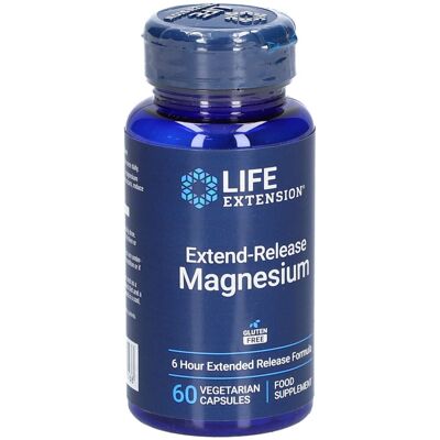 Life Extension Magnésium à libération prolongée - 60 capsules - Publicité Life Extension Magnésium à libération prolongée - 60 capsules - Publicité