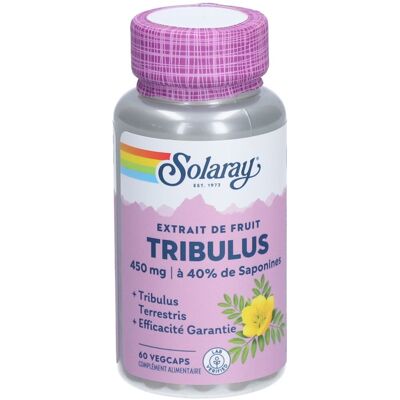 Solaray Tribulus - 450 mg Standardisé - 60 Capsules Végétales - Complément Alimentaire - Publicité Solaray Tribulus - 450 mg Standardisé - 60 Capsules Végétales - Complément Alimentaire - Publicité