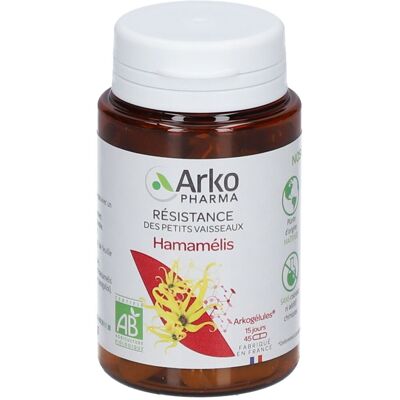 Arkopharma Hamamélis Bio 45 Capsules - Complément alimentaire - Publicité Arkopharma Hamamélis Bio 45 Capsules - Complément alimentaire - Publicité