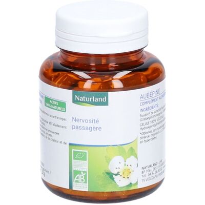 Naturland Aubépine Bio 75 Végécaps - Complément alimentaire biologique - Publicité Naturland Aubépine Bio 75 Végécaps - Complément alimentaire biologique - Publicité