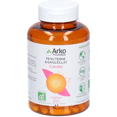 Arkopharma Arkogélules Carotte - Soutient l’éclat et la santé de la peau - Publicité Arkopharma Arkogélules Carotte - Soutient l’éclat et la santé de la peau - Publicité