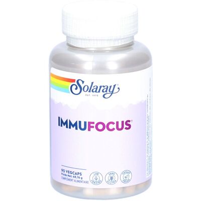 Solaray Immufocus 90 Capsules Végétales - Complément Alimentaire - Publicité Solaray Immufocus 90 Capsules Végétales - Complément Alimentaire - Publicité
