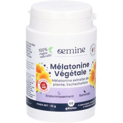PDM to be maintained Oemine Mélatonine végétale Capsule(S) 60 pc(s) - Publicité PDM to be maintained Oemine Mélatonine végétale Capsule(S) 60 pc(s) - Publicité