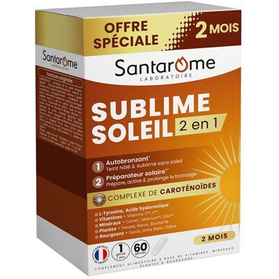 Santarome Sublime Soleil 2 en 1 Capsule(S) 60 pc(s) - Publicité Santarome Sublime Soleil 2 en 1 Capsule(S) 60 pc(s) - Publicité
