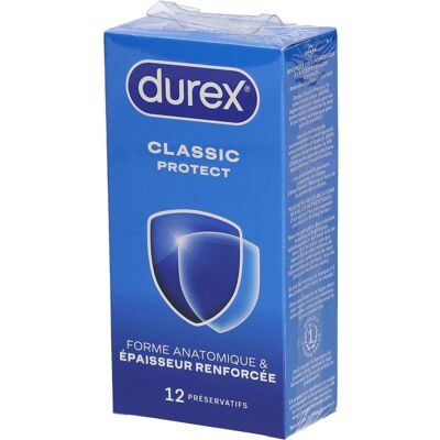DUREX Classic Protect 12 Préservatif(S) 1 pc(s) - Publicité DUREX Classic Protect 12 Préservatif(S) 1 pc(s) - Publicité