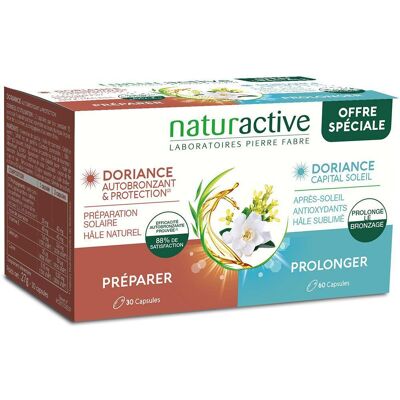 Naturactive Doriance Autobronzant & Protection 30 Gélules - Complément alimentaire - Publicité Naturactive Doriance Autobronzant & Protection 30 Gélules - Complément alimentaire - Publicité