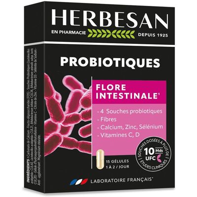 Herbesan Complément Probiotique - Soutient la flore intestinale et l'immunité - Publicité Herbesan Complément Probiotique - Soutient la flore intestinale et l'immunité - Publicité