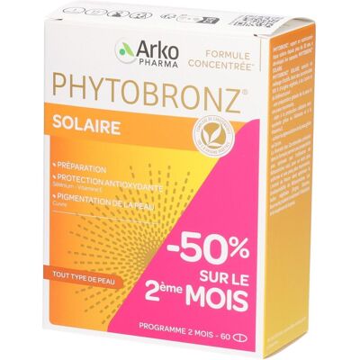 PDM to be maintained ArkoPharma Phytobronz Solaire Capsule(S) 60 pc(s) - Publicité PDM to be maintained ArkoPharma Phytobronz Solaire Capsule(S) 60 pc(s) - Publicité