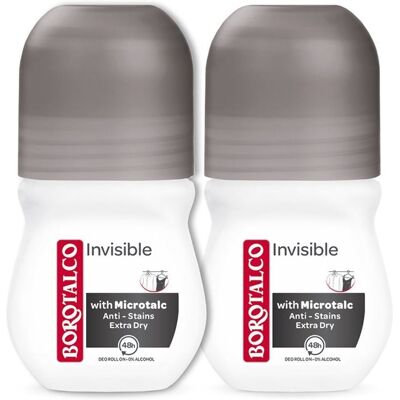 BOROTALCO - Invisible Roll-On 50 ml - Déodorant - Publicité BOROTALCO - Invisible Roll-On 50 ml - Déodorant - Publicité