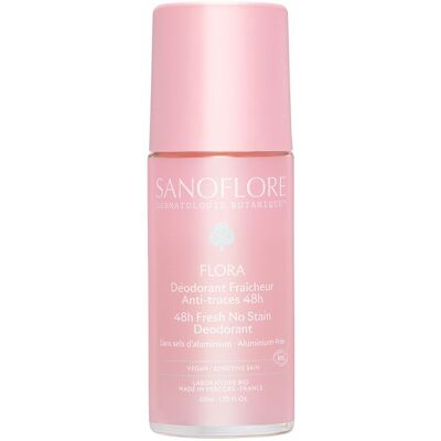 Sanoflore 48H Flora Bio Roll-On - Déodorant pour peaux sensibles - Publicité Sanoflore 48H Flora Bio Roll-On - Déodorant pour peaux sensibles - Publicité