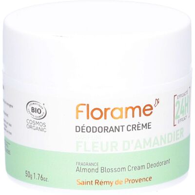 FLORAME Déodorant Crème Fleur d'Amandier 50 g - Publicité FLORAME Déodorant Crème Fleur d'Amandier 50 g - Publicité